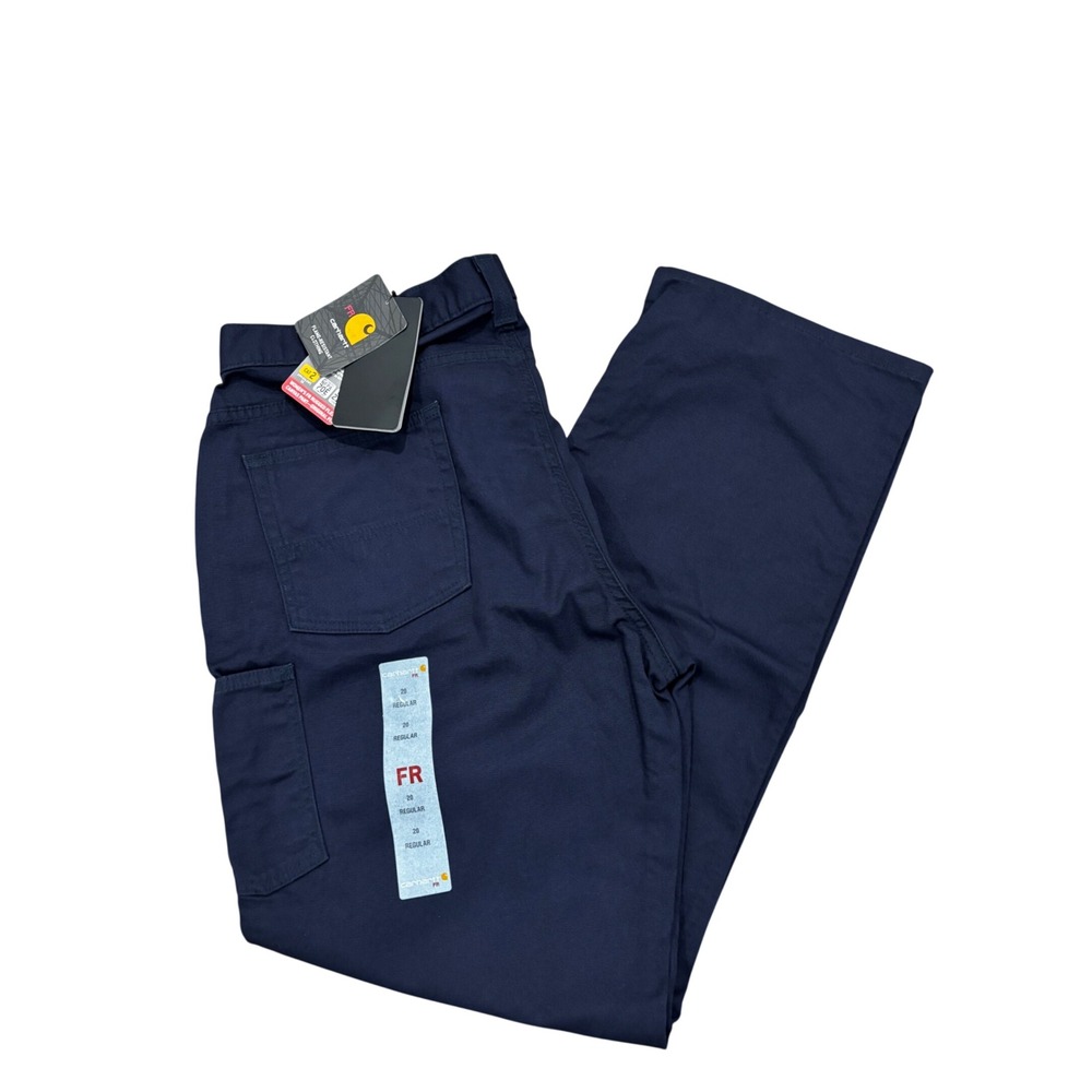 Carhartt 102689 Women's FR Rugged Flex Navy Canvas Work Pants Size 20 Reg NWT - Picture 8 of 9